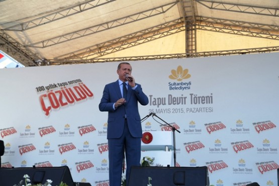 Sultanbeyli Tapu Töreni, Tayyip Erdogan 2015