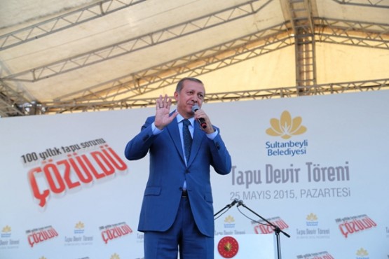 Sultanbeyli Tapu Töreni, Tayyip Erdogan 2015