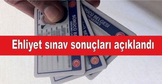 10 Ocak Ehliyet sınav sonuçları açıklandı