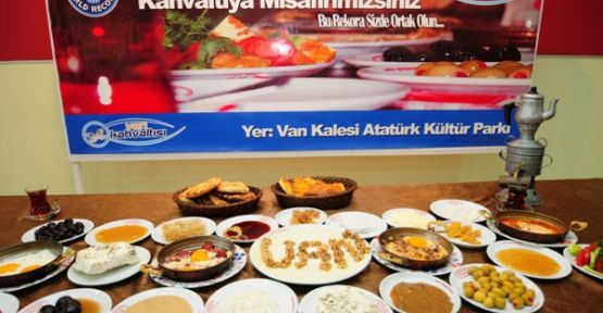 20.000 kişiye “Van Kahvaltısı”