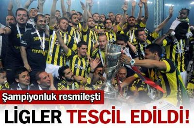 Lig tescil edildi! Süper Lig'de 2010/2011 sezonunun kararı verildi.