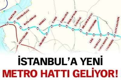 İstanbul Anadolu Yakası'na yeni metro hattı