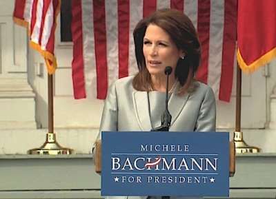 Michele Bachmann   ABD'nin ilk kadın başkanı olmak için adaylığını açıkladı