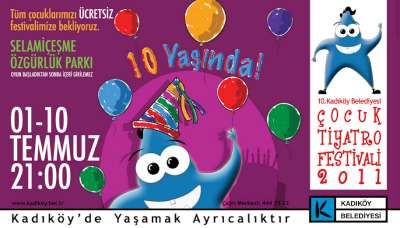 10. Kadıköy Belediyesi Çocuk Tiyatro Festivali Başlıyor