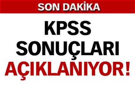 2012 KPSS sonuçları açıklanıyor!