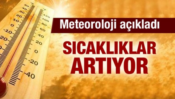 Hava sıcaklığı artıyor