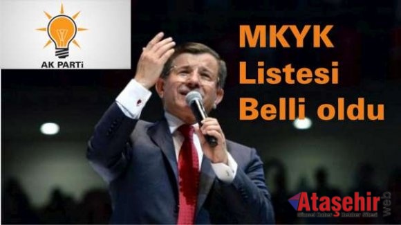 AK Parti'de MKYK listesi belli oldu