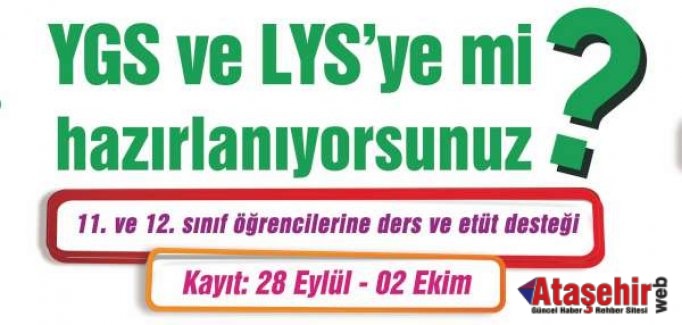 Ataşehir Belediyesi’nden öğrencilere YGS VE LYS desteği
