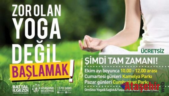 Ataşehir’de Yoga eğitimi başlıyor