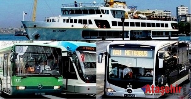 İstanbul'da Toplu Taşıma Araçları Ücretsiz