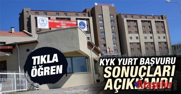 KYK yurt başvuru sonuçları açıklandı.