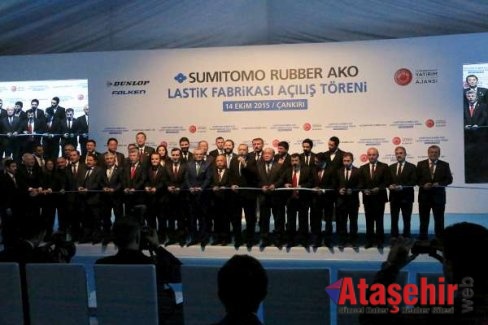 Cumhurbaşkanı Tayyip Erdağan Çankırı'da Lastik Fabrikasının Açılışını gerçekleştirdi