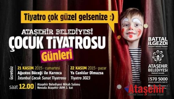 Ataşehir'de Çocuk Tiyatro Günleri başlıyor