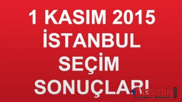 İstanbul seçim sonuçları ve partilerin oy oranları 2015