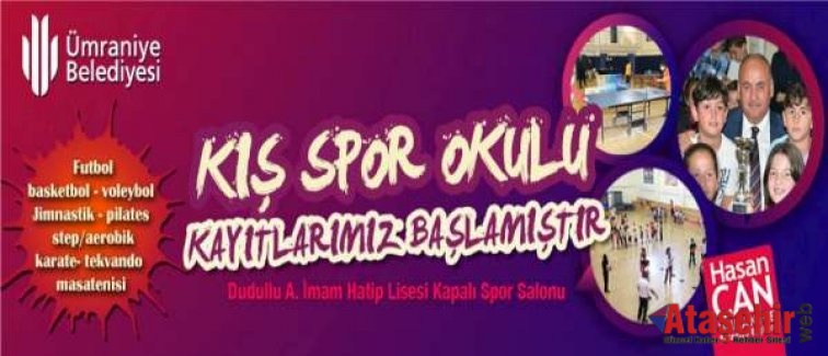 ÜMRANİYE’DE KIŞ SPOR OKULU KAYITLARI BAŞLADI