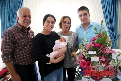 Ataşehir’de 2016’nın ilk bebeği: “Mila”