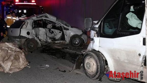 Ümraniye'de trafik kazası: 2 ölü, 3 yaralı