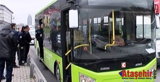 Ataşehir'de şüpheli otobüs alarmı