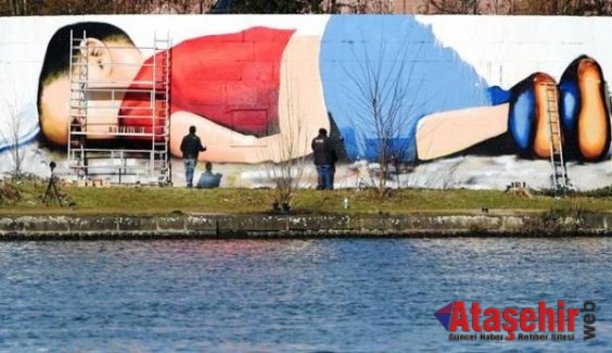 Aylan Bebek dev grafitti ile ölümsüzleştirildi