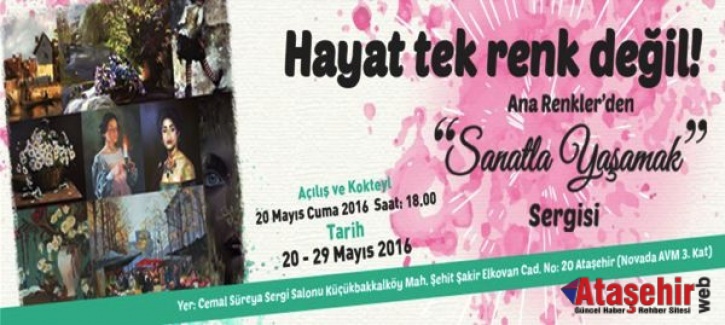 Ana Renkler’den “Sanatla Yaşamak” Sergisi