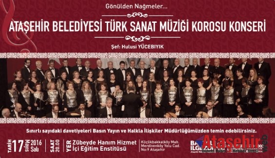 Ataşehir Belediyesi Türk Sanat Müziği Korosu’ndan Konser