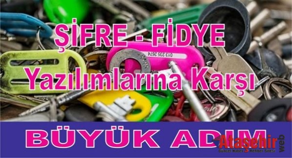 Şifre-fidye yazılımlarına karşı büyük adım