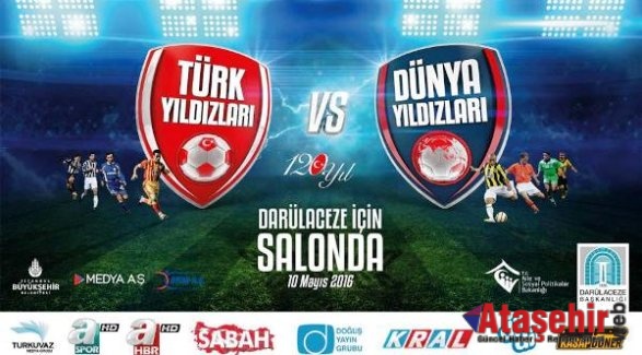 TÜRK VE DÜNYA YILDIZLARI DARULACEZE İÇİN  SALONDA