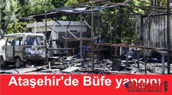 Ataşehir'de büfe yangını korkuttu