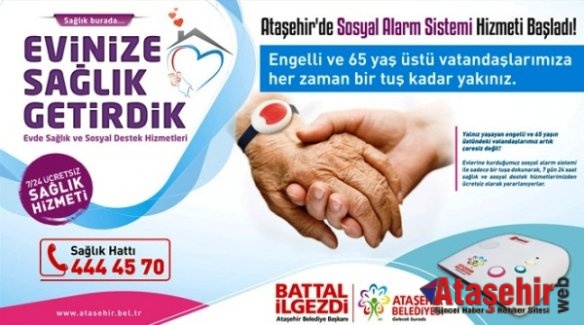 Ataşehir Belediyesinden Evde Sağlık ve Sosyal Destek Hizmetleri
