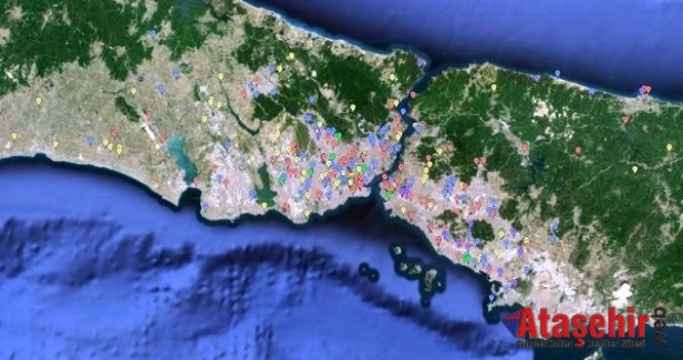 İstanbul'un  Planlı işler haritası yayında