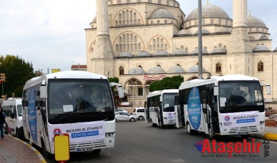 Maltepe'de  Bayramda mezarlıklara ücretsiz servis