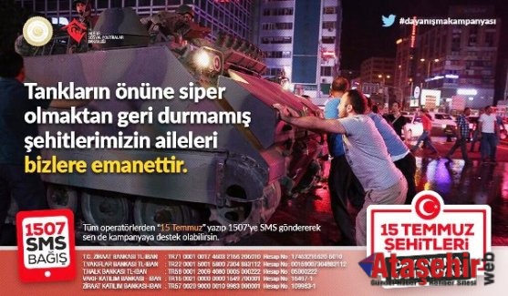 15 Temmuz Dayanışma Kampanyası'na destek çağrısı