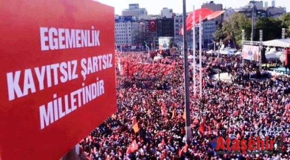 CHP'den Taksim'de "Cumhuriyet ve Demokrasi" mitingi