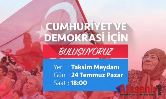 CHP Pazar günü Taksim Meydanı'nda miting düzenleyecek