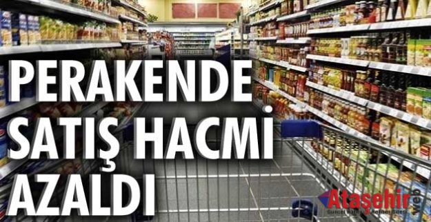 Perakende satış hacmi bir önceki aya göre %0,9 azaldı