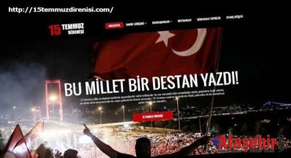 15 Temmuz'a özel internet sitesi