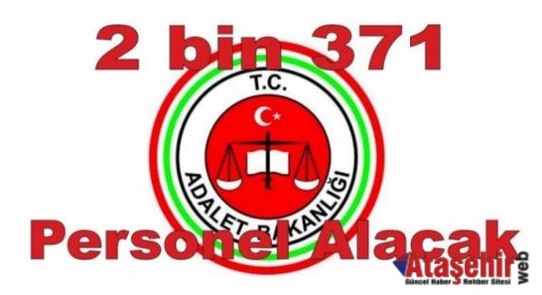 Adalet Bakanlığı 2 bin 371 personel alacak