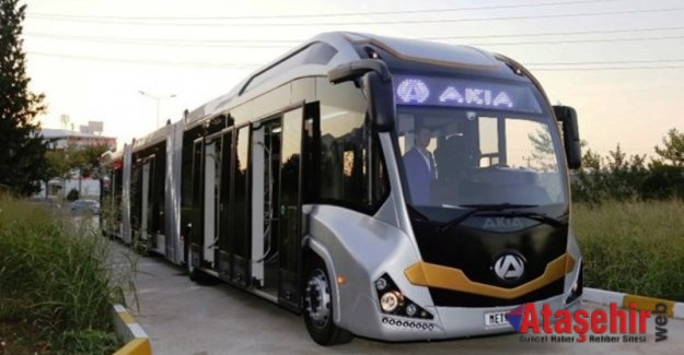 Türkiye'nin ilk yerli metrobüsü Akia