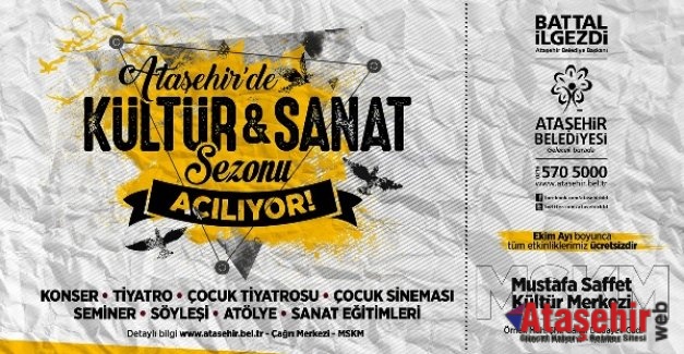 Ataşehir Belediyesi Ekim Ayı Kültür Sanat Etkinlikleri