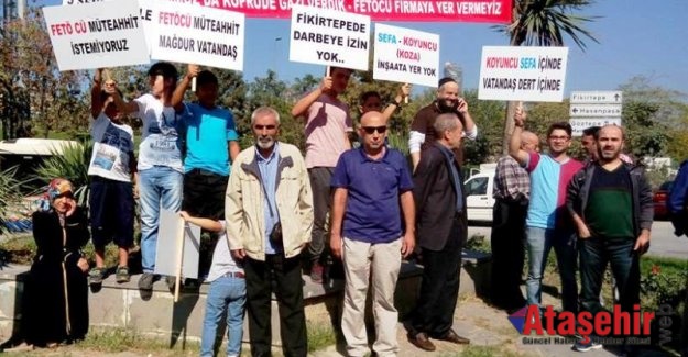 Fikirtepe'de 'kentsel dönüşüm' protestosu