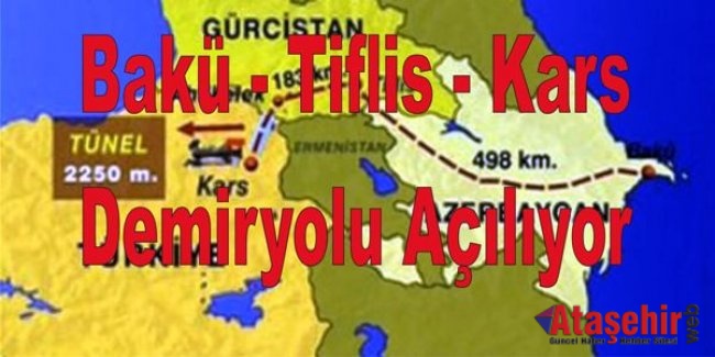 Bakü-Tiflis-Kars Demiryolu Açılıyor