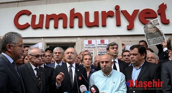 Kemal Kılıçdaroğlu Cumhuriyet gazetesini ziyaret etti