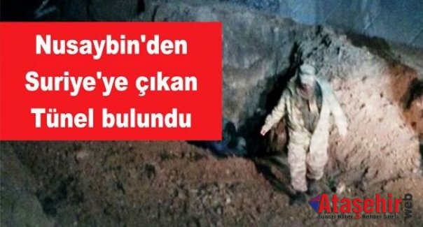 Nusaybin'den Suriye'ye Çıkan Tünel bulundu