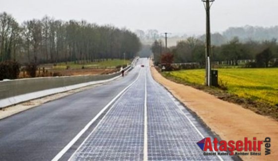 Dünyanın güneş enerjili ilk yolu trafiğe açıldı