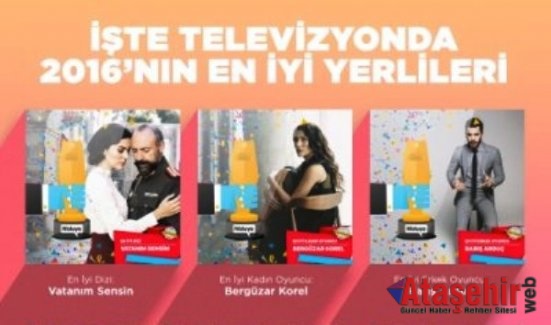 2016’DA TELEVİZYONUN EN İYİ YERLİ YAPIMLARI BELİRLENDİ