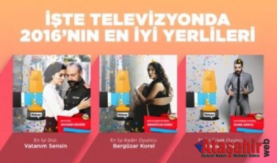 2016’DA TELEVİZYONUN EN İYİ YERLİ YAPIMLARI BELİRLENDİ