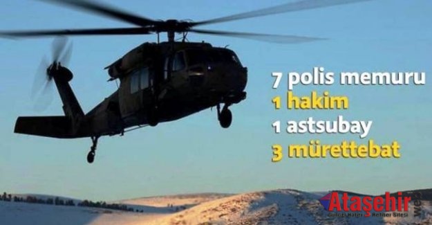 Tunceli'de helikopter düştü: 12 şehit