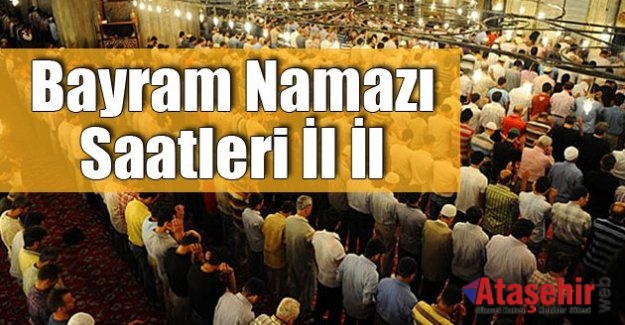 Bayram Namazı Saatleri