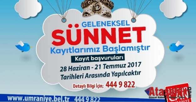 Ümraniye Belediyesi Geleneksel Sünnet Kayıtları Başladı