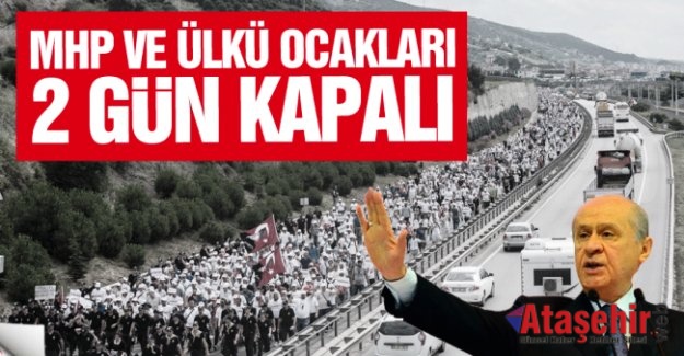 İstanbul'da MHP ilçe başkanlıkları ve Ülkü Ocakları 2 gün kapalı